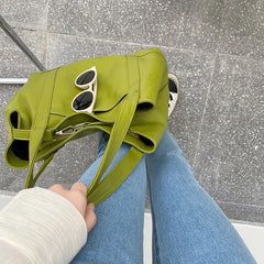 Large Capacity Green Tote Bag for Women