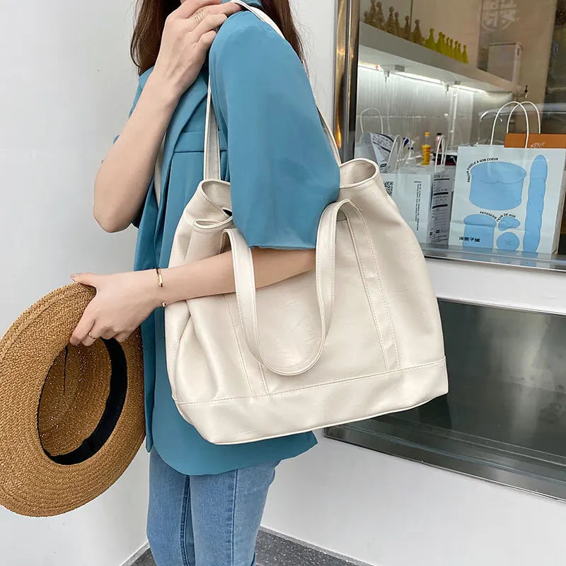 Large Capacity Green Tote Bag for Women