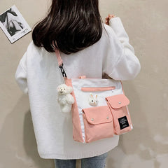 Large-capacity canvas bag Harajuku women handbag