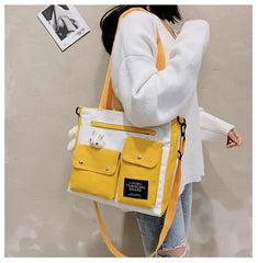 Large-capacity canvas bag Harajuku women handbag