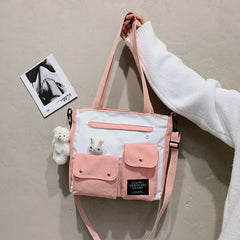Large-capacity canvas bag Harajuku women handbag