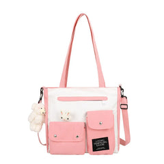 Large-capacity canvas bag Harajuku women handbag