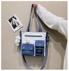 Large-capacity canvas bag Harajuku women handbag