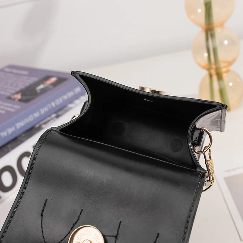 Mini PVC Shoulder Bag for Women Crossbody Messenger Satchel Tote Purse