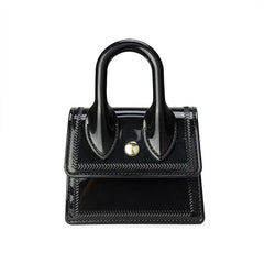 Mini PVC Shoulder Bag for Women Crossbody Messenger Satchel Tote Purse