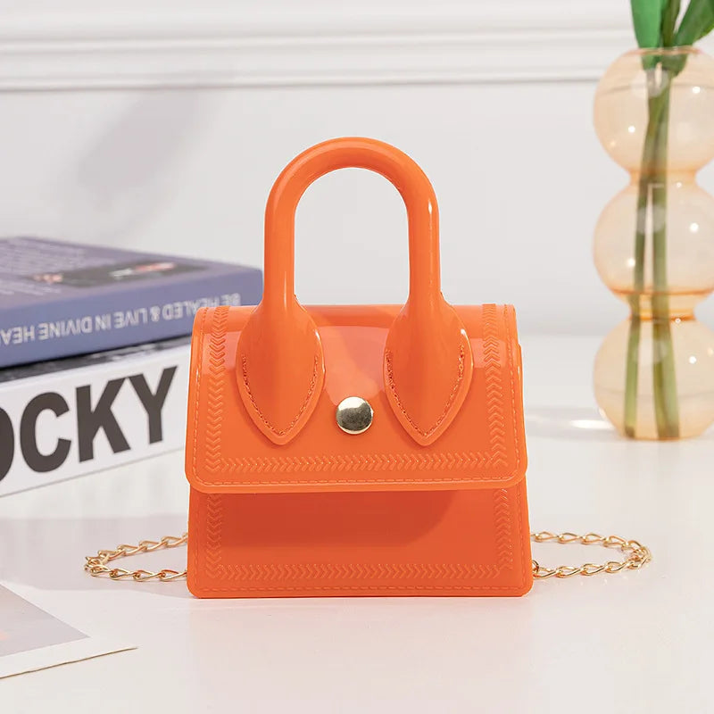 Mini PVC Shoulder Bag for Women Crossbody Messenger Satchel Tote Purse