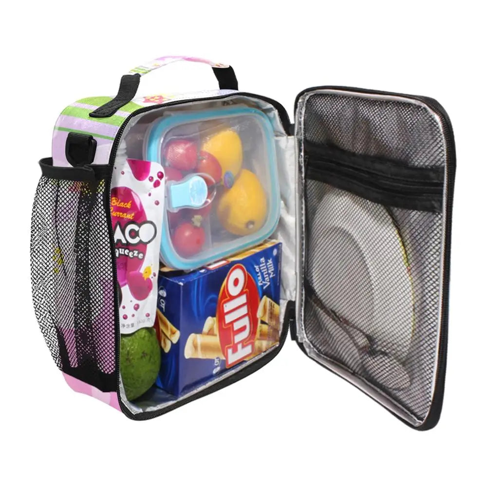 Cherry Blossoms Lunch Box Insulated Canvas Lunch Bag