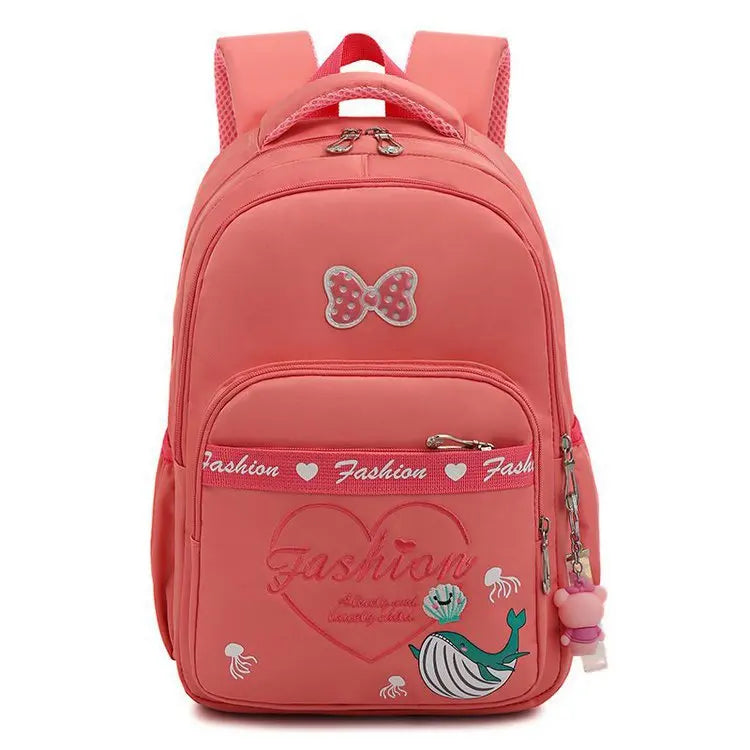 Girls Kids Waterproof Orthopedic Backpack School Bags Primary School