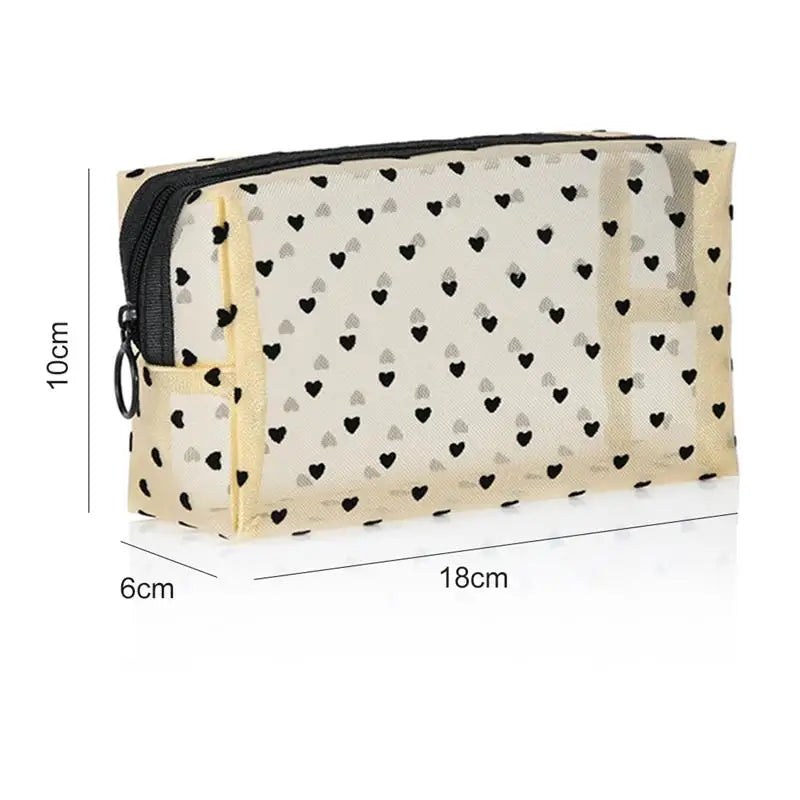 Printing Mesh Makeup Bag Large Capacity Cosmetic Pouch Cosmetic Organizer Bag