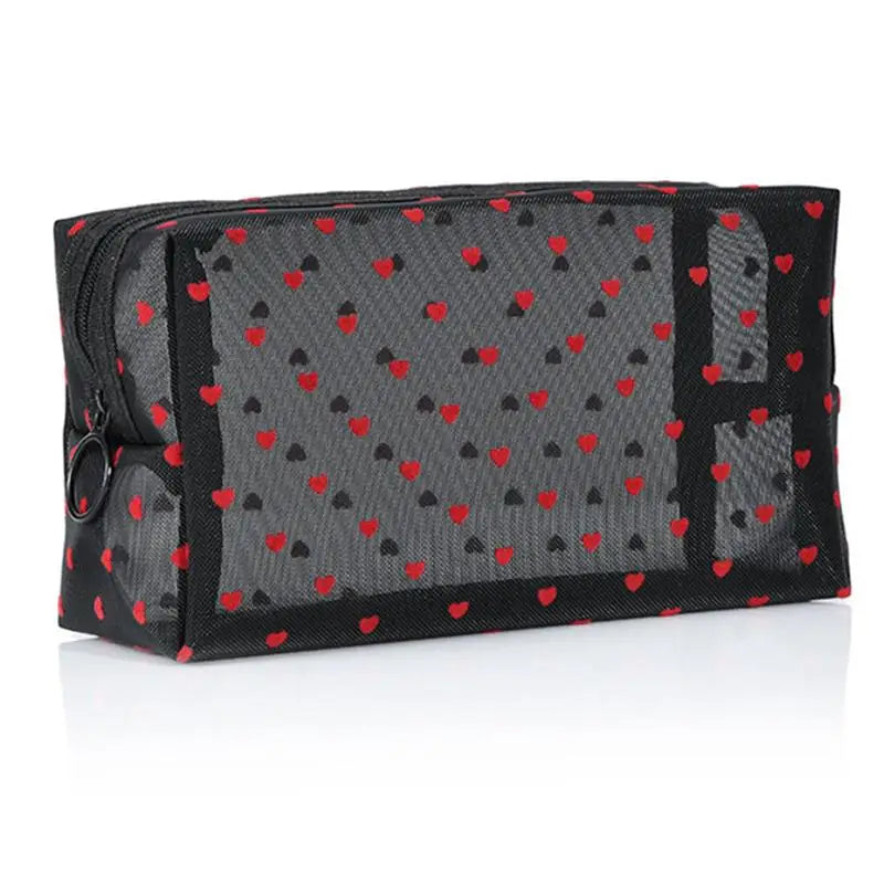 Printing Mesh Makeup Bag Large Capacity Cosmetic Pouch Cosmetic Organizer Bag