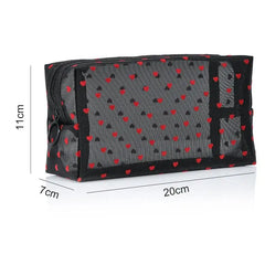 Printing Mesh Makeup Bag Large Capacity Cosmetic Pouch Cosmetic Organizer Bag
