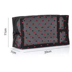 Printing Mesh Makeup Bag Large Capacity Cosmetic Pouch Cosmetic Organizer Bag