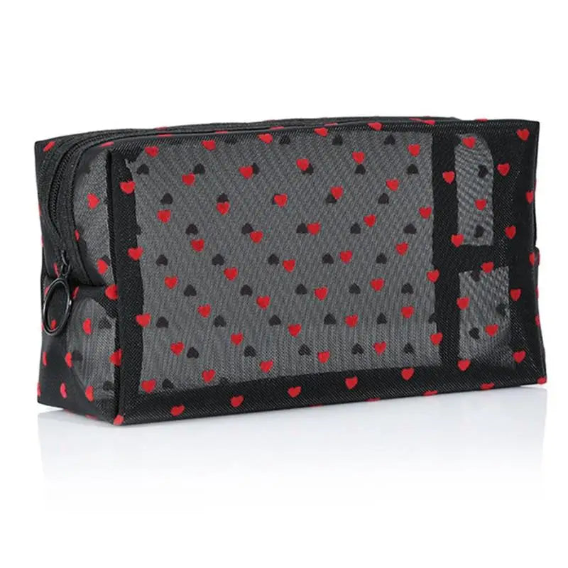 Printing Mesh Makeup Bag Large Capacity Cosmetic Pouch Cosmetic Organizer Bag