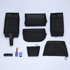 Transparent Mesh Makeup Bag Large Capacity Cosmetic Pouch Organizer
