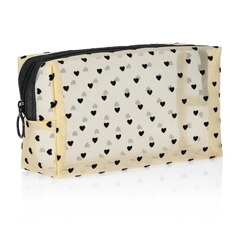 Transparent Mesh Makeup Bag Large Capacity Cosmetic Pouch Organizer