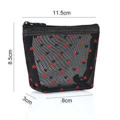Transparent Mesh Makeup Bag Large Capacity Cosmetic Pouch Organizer