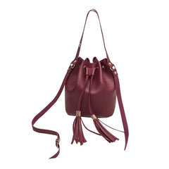 Tassel Bucket Shoulder Bag Women's Crossbody Purse