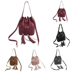Tassel Bucket Shoulder Bag Women's Crossbody Purse
