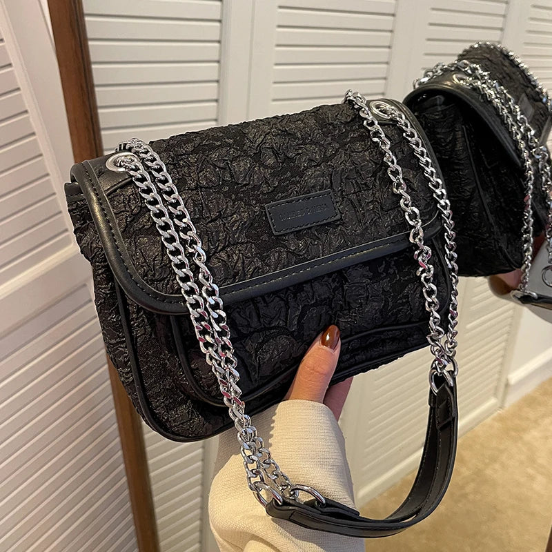 Small Square Bag Crossbody Shoulder Handbag for Women, All-Match