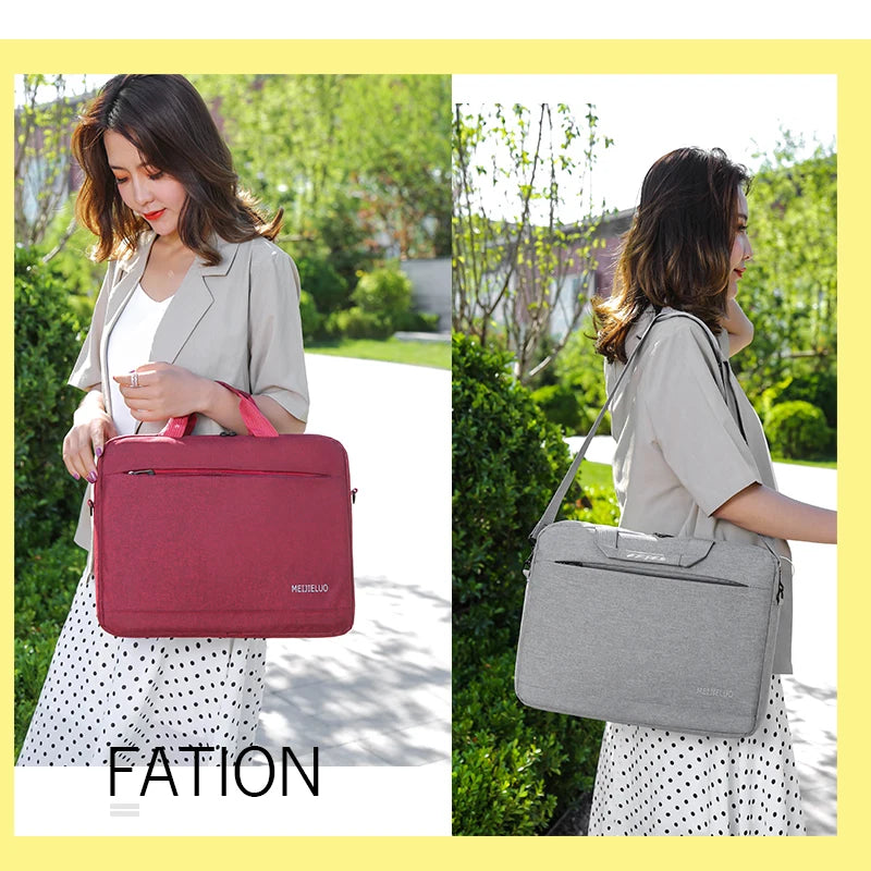 Protective Laptop Sleeve Shoulder Bag for Men and Women