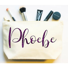 Glitter Make Up Bag Bridal Shower Cosmetic Trip Wash Bag Birthday Gift