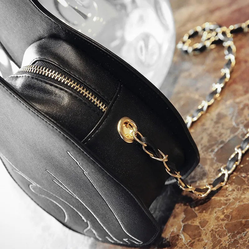 Women Crossbody Bag PU Leather Small Purse Harajuku Shoulder Bag