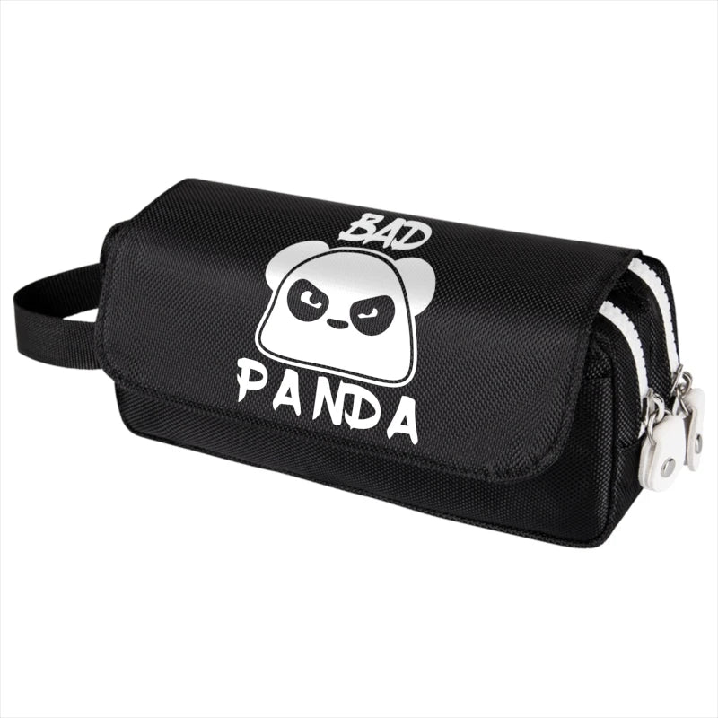 Cartoon Panda Pencil Case Large Capacity Travel Storage Bag