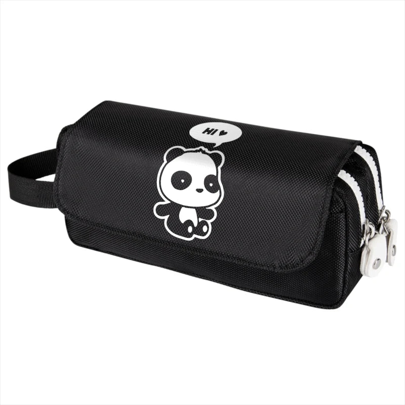 Cartoon Panda Pencil Case Large Capacity Travel Storage Bag