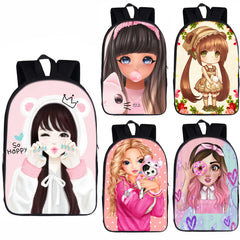 Girl Princess Backpack Daily School Bags for Teenage Girls
