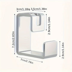 Plastic Washbasin Holder Adhesive Rack Hook Bathroom Shelf Hook