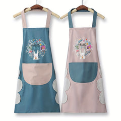 Polyester Waterproof Waist Apron Housework Kitchen Workwear