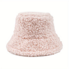 Vintage Bucket Hat Faux Fur Winter Warmer Fisherman Cap