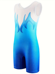 Dreamy Tie Dye Unicorn Print Ballet Leotard for Dance Practice