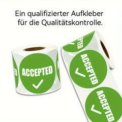 500pcs Acceptance Stickers for Inventory Control