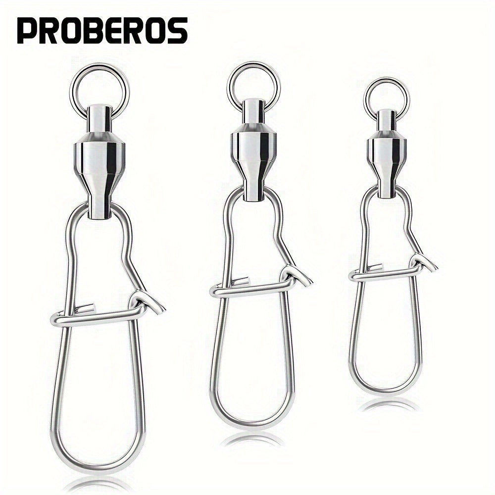ROBEROS 10pcs 0 10 4 54KG Heavy Duty Fishing Connector Stainless Steel Swivels