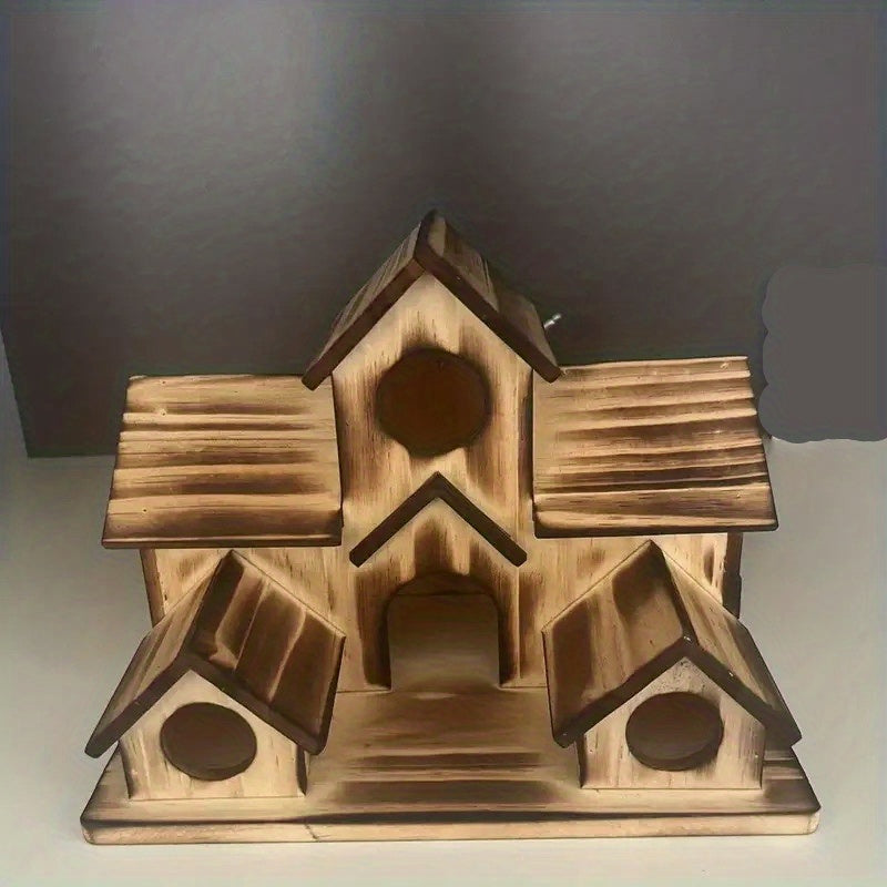 Large Wooden Birdhouse for Hanging Outside