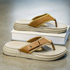 Men's Thong Platform Sandals Casual Non Slip Flip flops Shoes