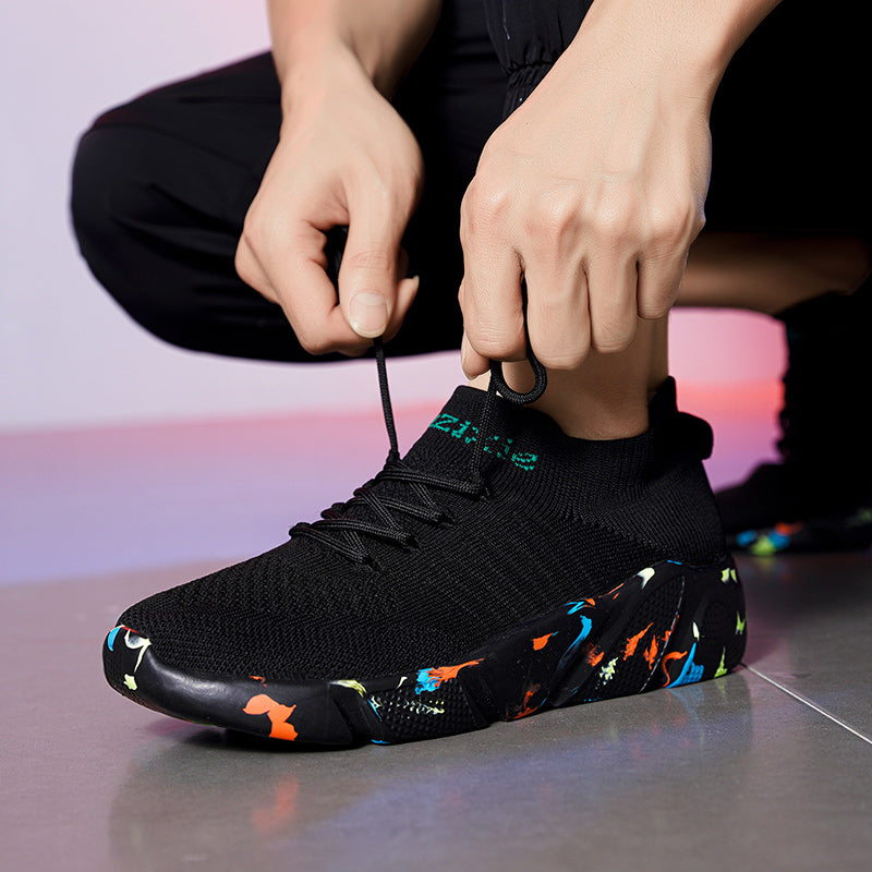 Men's Chunky Sneakers with Mesh Front