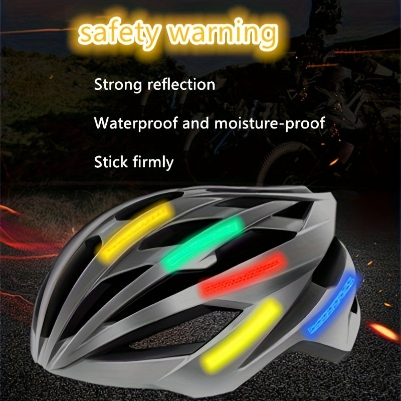 Bicycle Wheel Reflective Sticker Helmet Wheel Ring Protective Strip