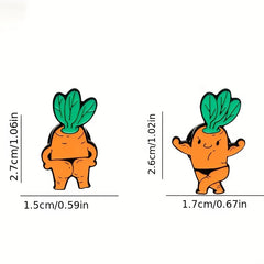 Carrot Brooch Fun Accessory for Kids and Adults Perfect Birthday Gift