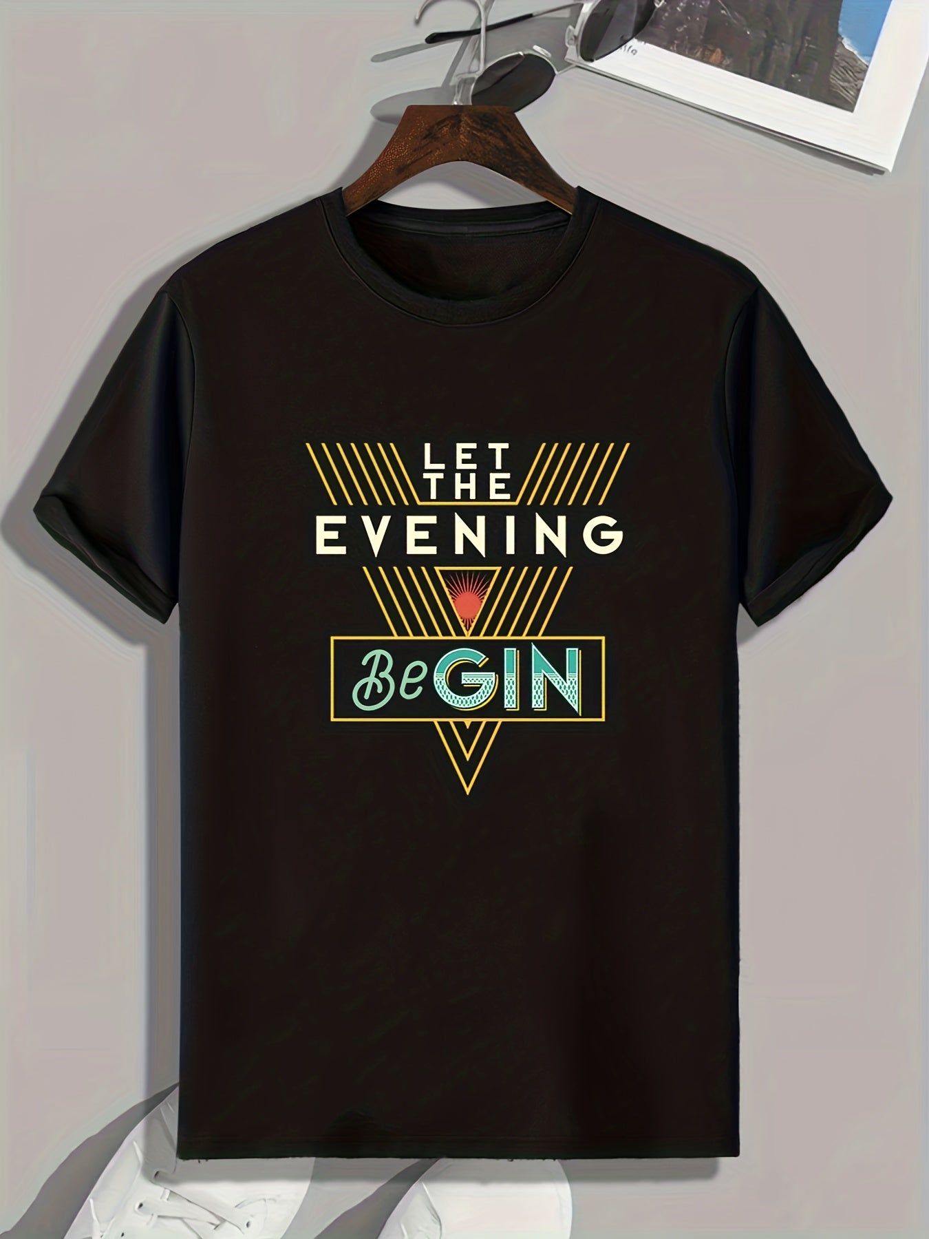 Gin Lover Slogan Men's Sports T-shirt Graphic Tee