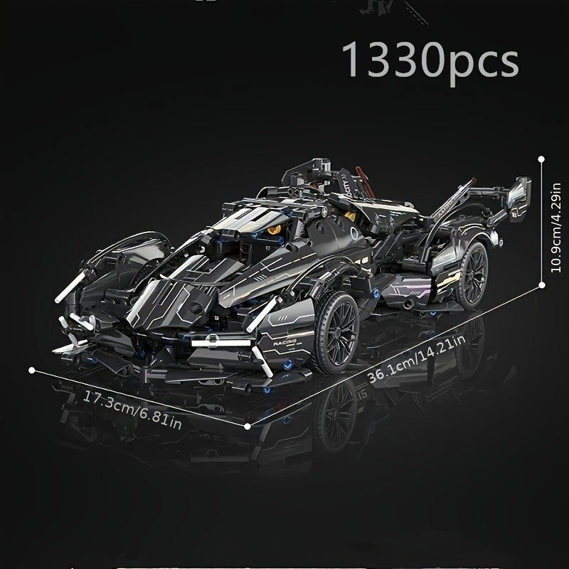 1330pcs V12 Car Building Blocks Edition Sports Car Building Blocks