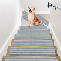 15pcs Non Slip Carpet Stair Treads for Wooden Steps