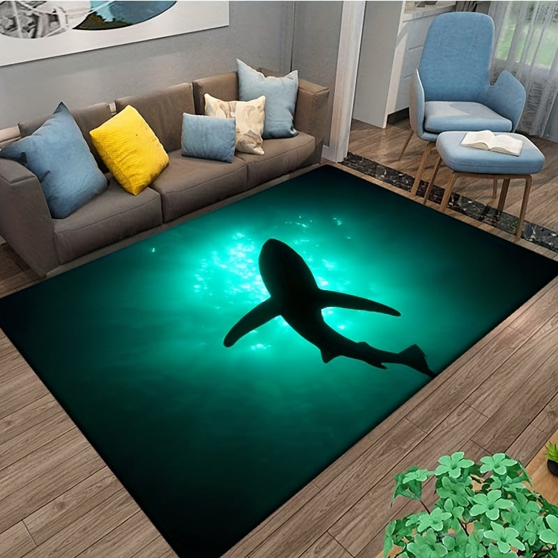 3D Underwater Shark Kitchen Carpet Anti Slip Floor Mat