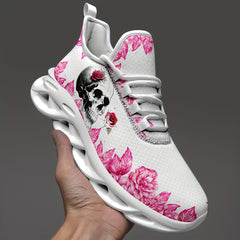 Skull & Rose Lightweight Breathable High Top Running Shoes