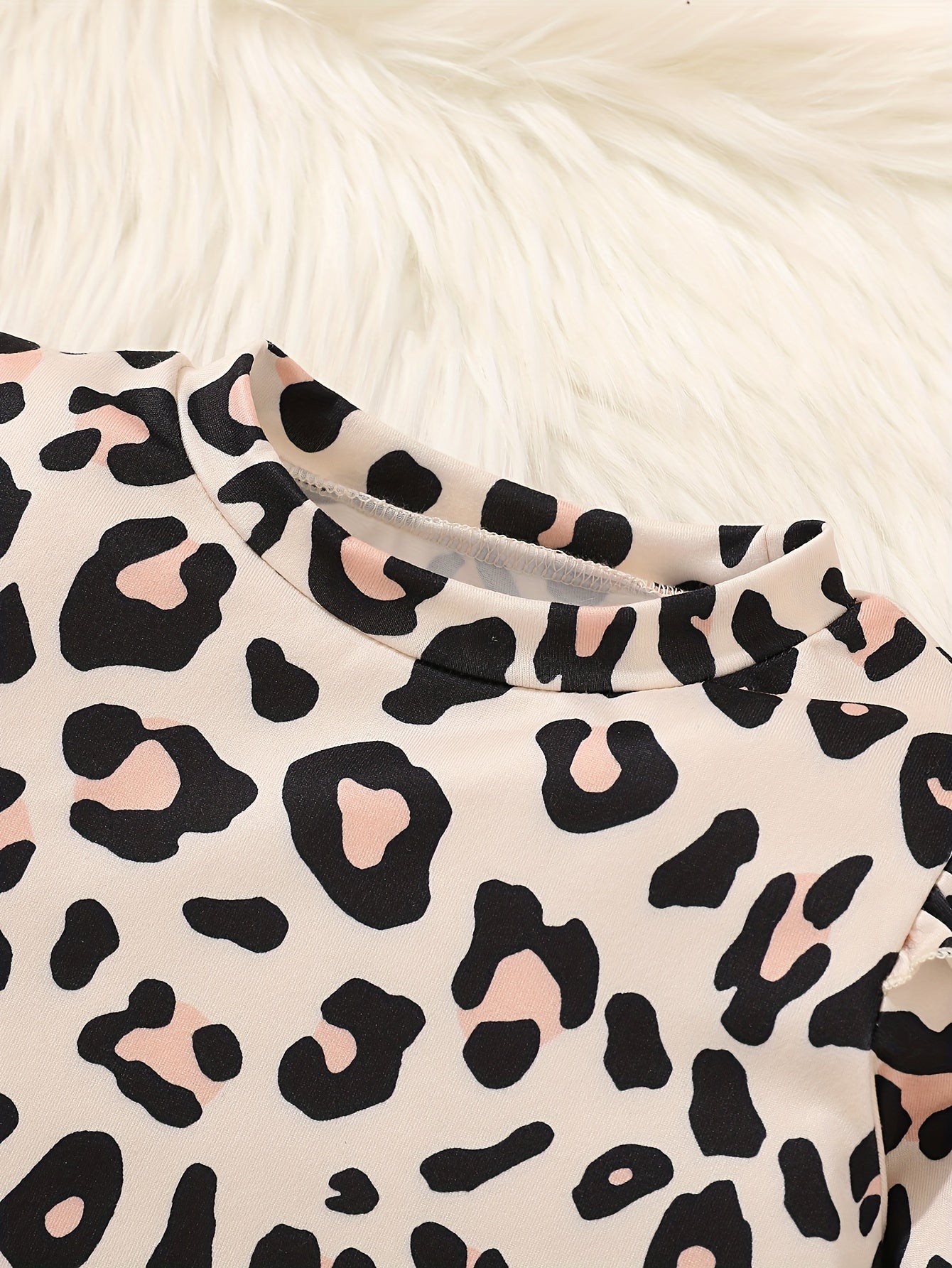 Toddler Baby Girl Leopard Sweatshirt and Pant Set