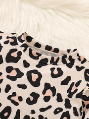 Toddler Baby Girl Leopard Sweatshirt and Pant Set