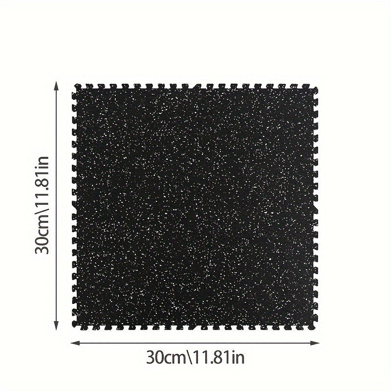 6pcs Fitness Floor Mat For Home & Gym Heavy Duty Rubber Top Rubber Floor Mats
