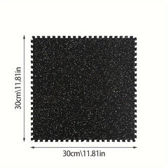 6pcs Fitness Floor Mat For Home & Gym Heavy Duty Rubber Top Rubber Floor Mats