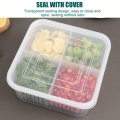 Refrigerator Fresh-keeping Drain Box Vegetable Storage Organizer